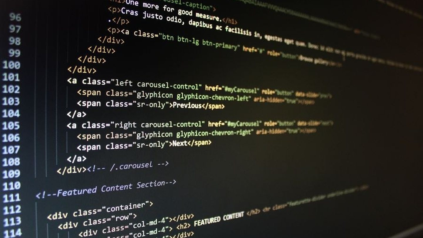 Developer working on an application